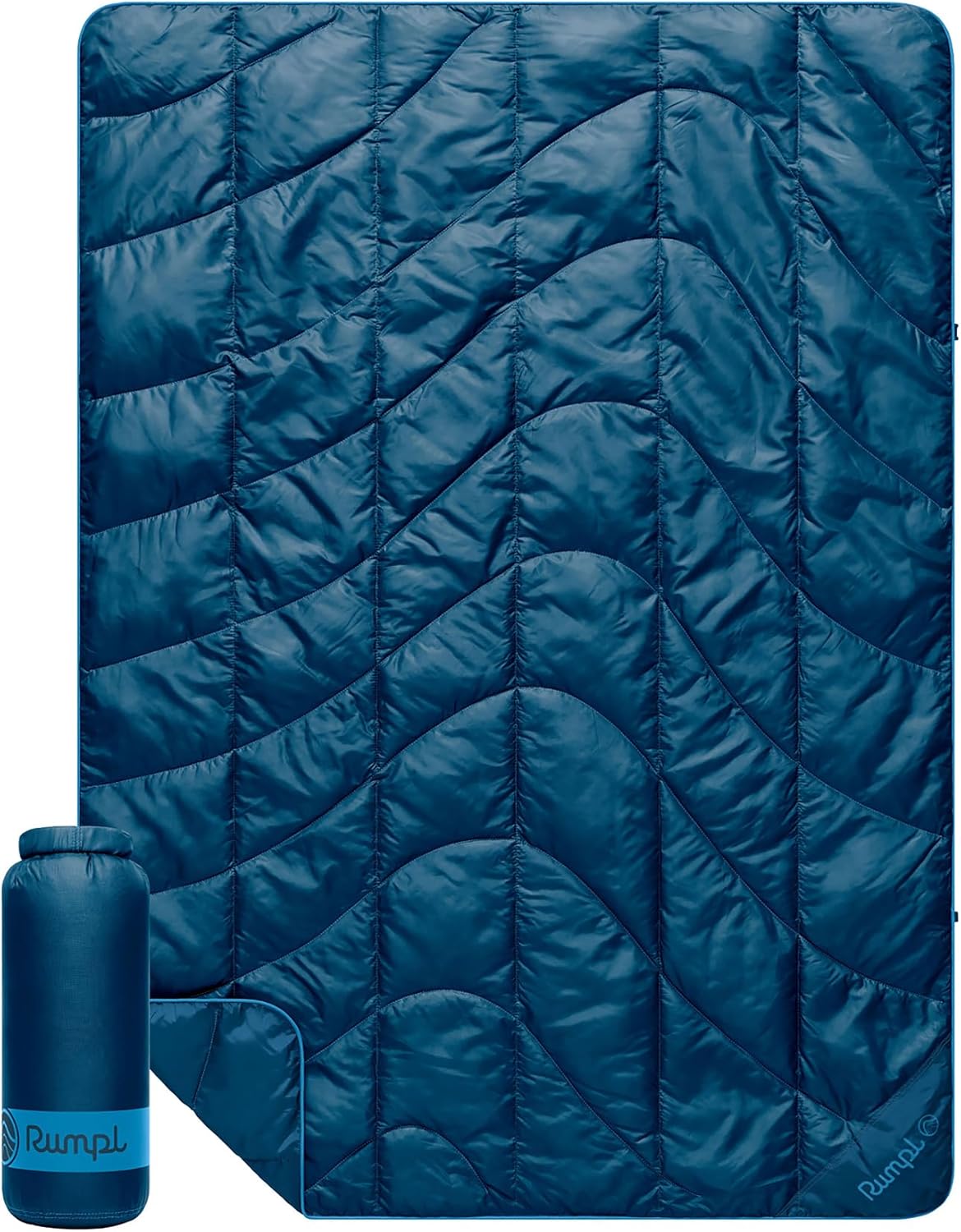 Travel Puffy Ultra-Packable Blanket, Deepwater