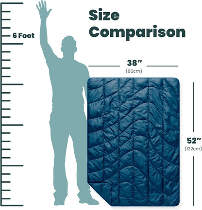 Travel Puffy Ultra-Packable Blanket, Deepwater