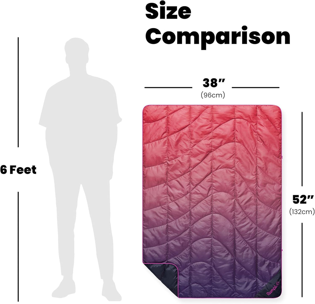 Travel Puffy Ultra-Packable Blanket, Deepwater