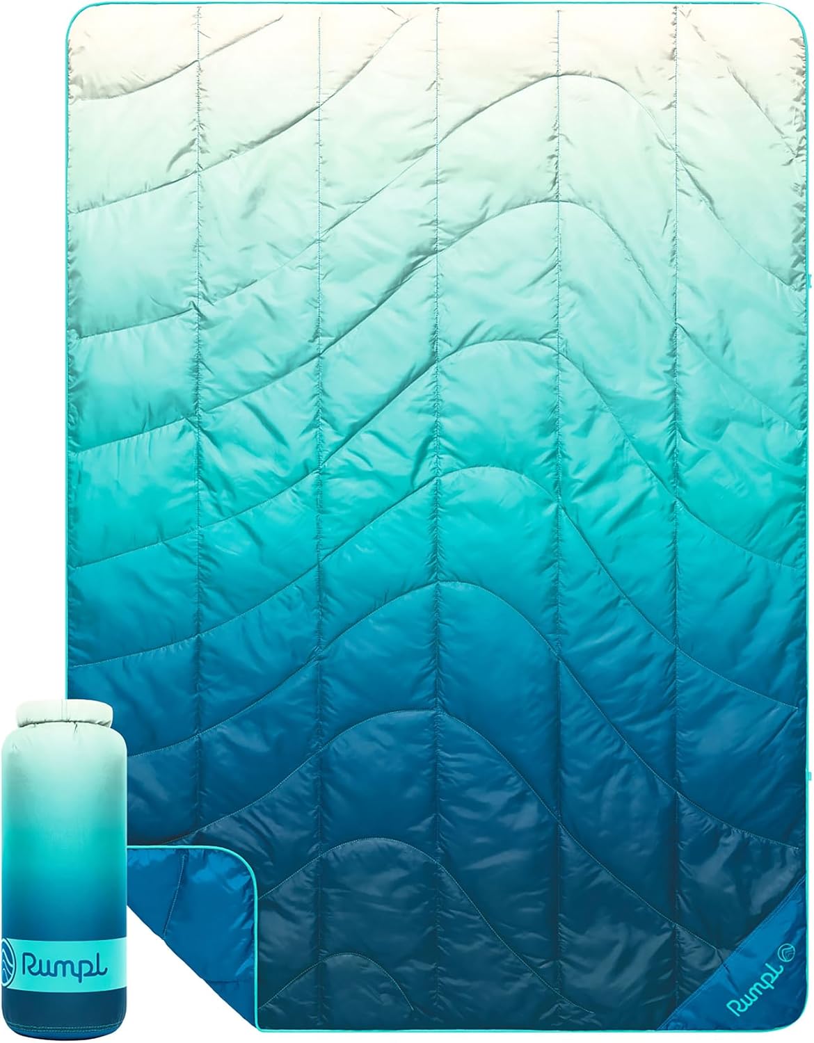Travel Puffy Ultra-Packable Blanket, Deepwater