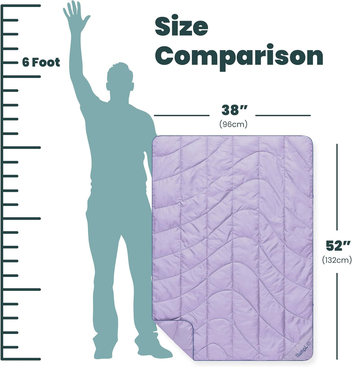 Travel Puffy Ultra-Packable Blanket, Deepwater