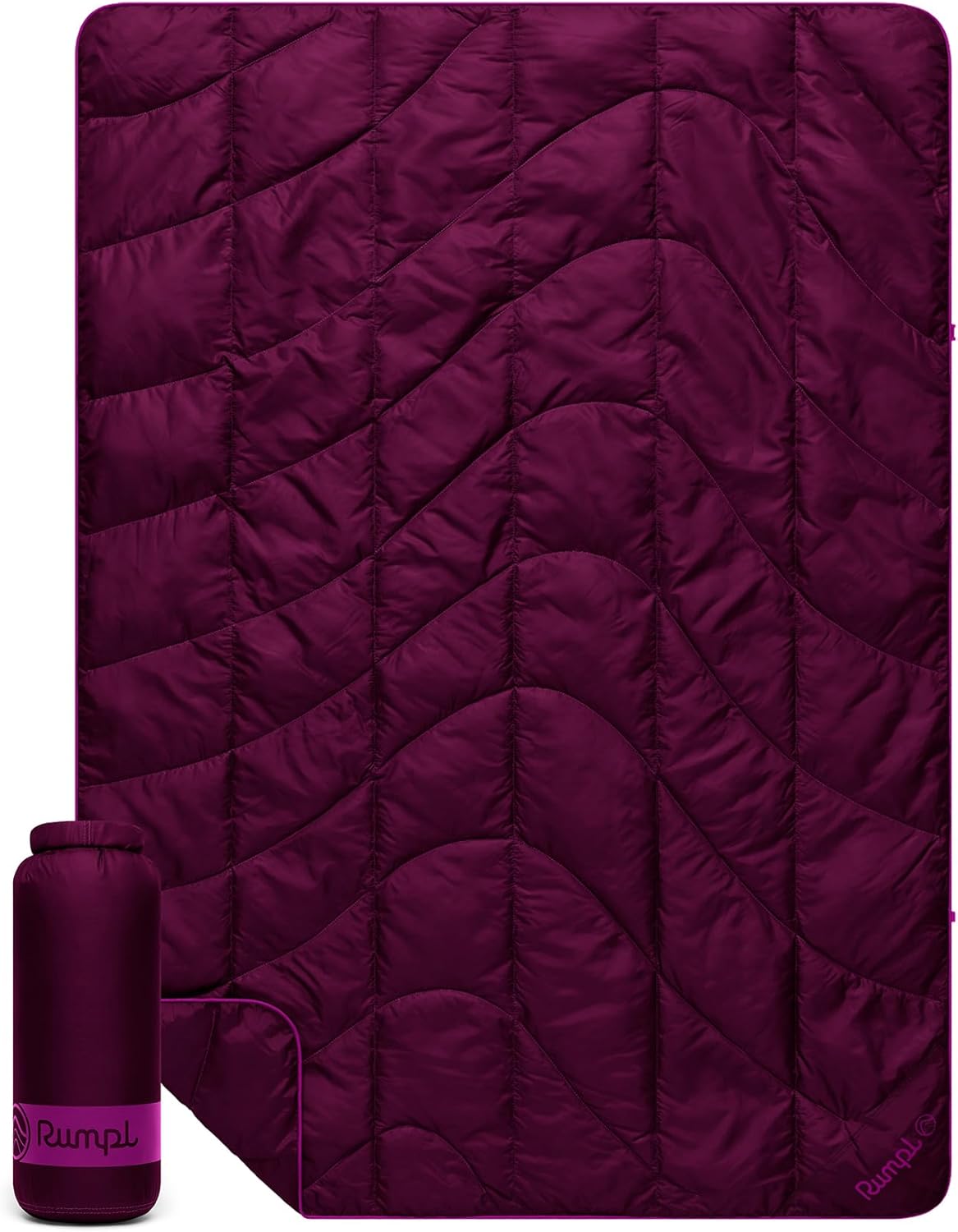 Travel Puffy Ultra-Packable Blanket, Deepwater