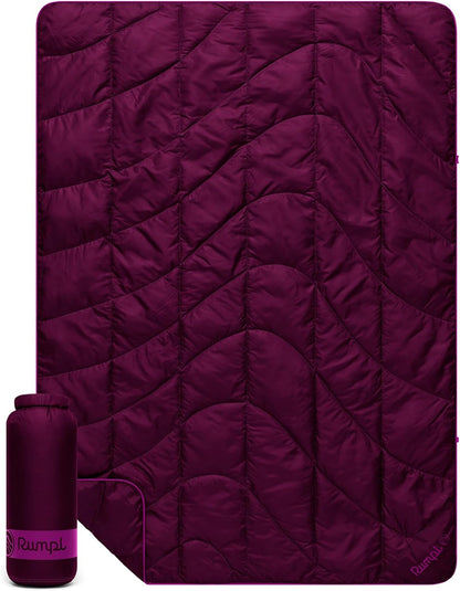 Travel Puffy Ultra-Packable Blanket, Deepwater
