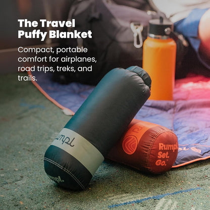 Travel Puffy Ultra-Packable Blanket, Deepwater