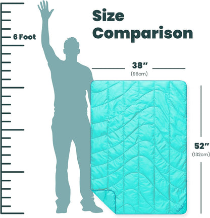 Travel Puffy Ultra-Packable Blanket, Deepwater