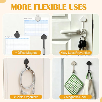2 Pcs Magnetic Hat Clips for Travel on Bag, Silicone Sunhat Holder, Hat Clip for Caps & Beach Hats, Cap Clip for Beach