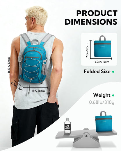 Small Lightweight Packable Backpack, Mini Foldable Travel Daypack