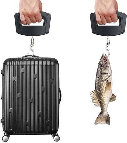 50Kg 10g Luggage Weight Scale, LCD Luggage Scale Travel Digital, Fish Scale, Home Electronic Portable Hanging Weight Hook Travel Luggage Scale