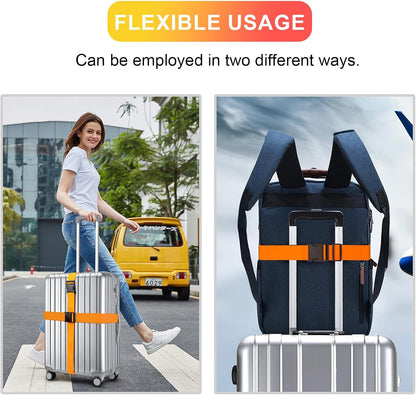 Luggage Straps for Suitcases TSA Approved, Travel Belt Suitcase Belt, Suitcase Straps TSA Approved, Luggage Belt Strap TSA Approved, Travel Straps for Luggage, Luggage Band Bag Straps 4 Pack