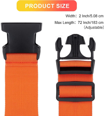 Luggage Straps for Suitcases TSA Approved, Travel Belt Suitcase Belt, Suitcase Straps TSA Approved, Luggage Belt Strap TSA Approved, Travel Straps for Luggage, Luggage Band Bag Straps 4 Pack