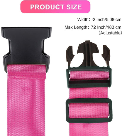 Luggage Straps for Suitcases TSA Approved, Travel Belt Suitcase Belt, Suitcase Straps TSA Approved, Luggage Belt Strap TSA Approved, Travel Straps for Luggage, Luggage Band Bag Straps 4 Pack