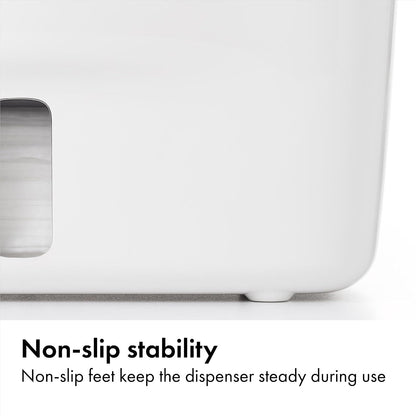 Perfect Pull Baby Wipes Dispenser, Refillable Wipe Holder, Gray