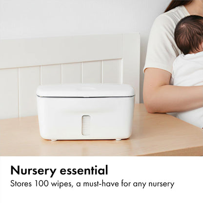 Perfect Pull Baby Wipes Dispenser, Refillable Wipe Holder, Gray