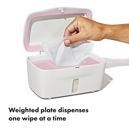 Perfect Pull Baby Wipes Dispenser, Refillable Wipe Holder, Gray