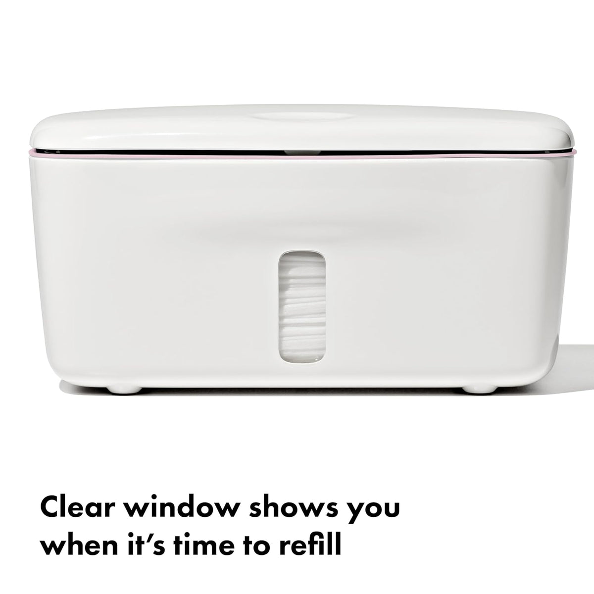 Perfect Pull Baby Wipes Dispenser, Refillable Wipe Holder, Gray