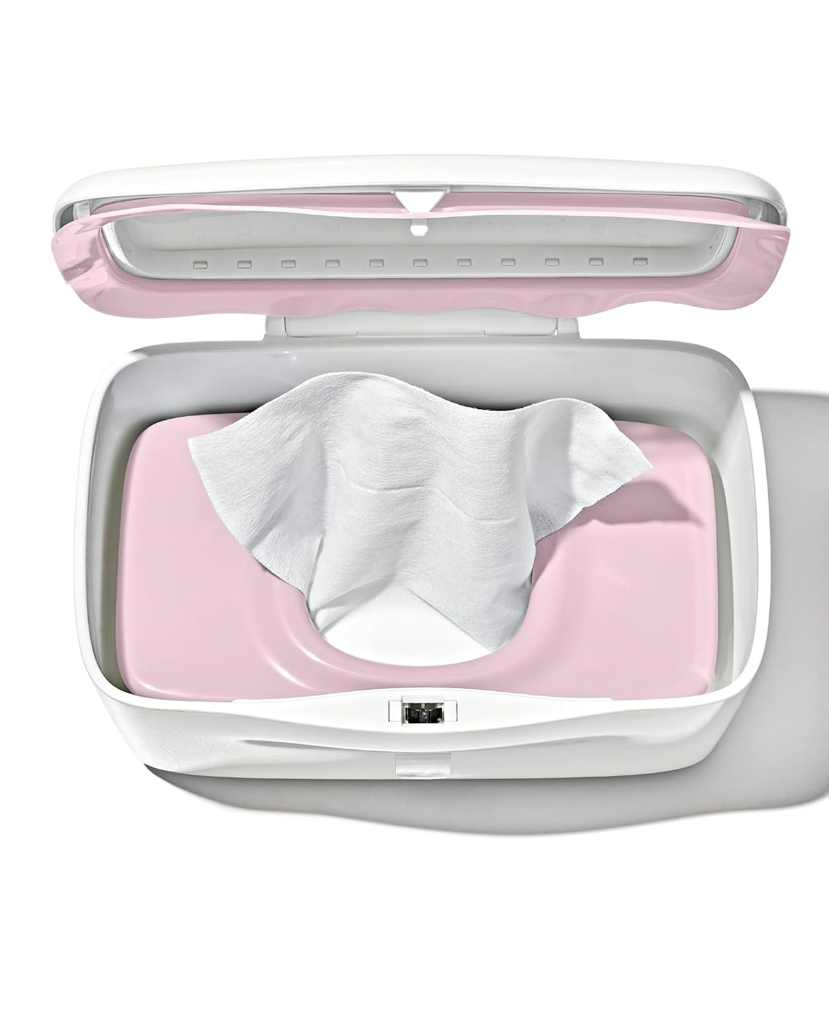 Perfect Pull Baby Wipes Dispenser, Refillable Wipe Holder, Gray