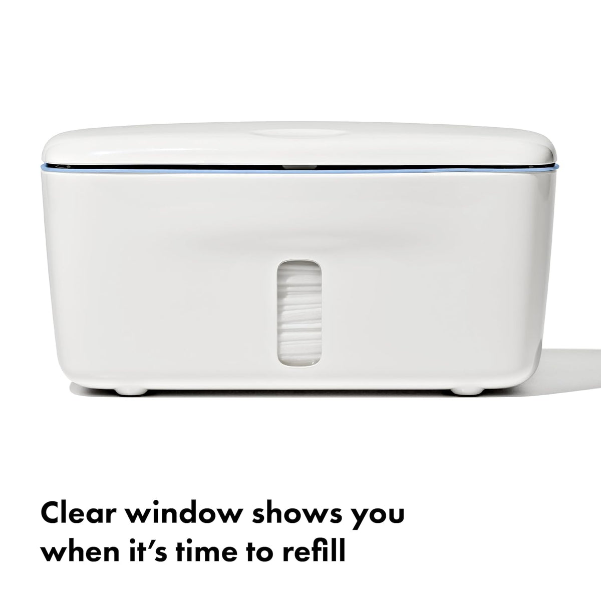 Perfect Pull Baby Wipes Dispenser, Refillable Wipe Holder, Gray