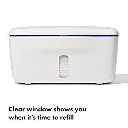 Perfect Pull Baby Wipes Dispenser, Refillable Wipe Holder, Gray