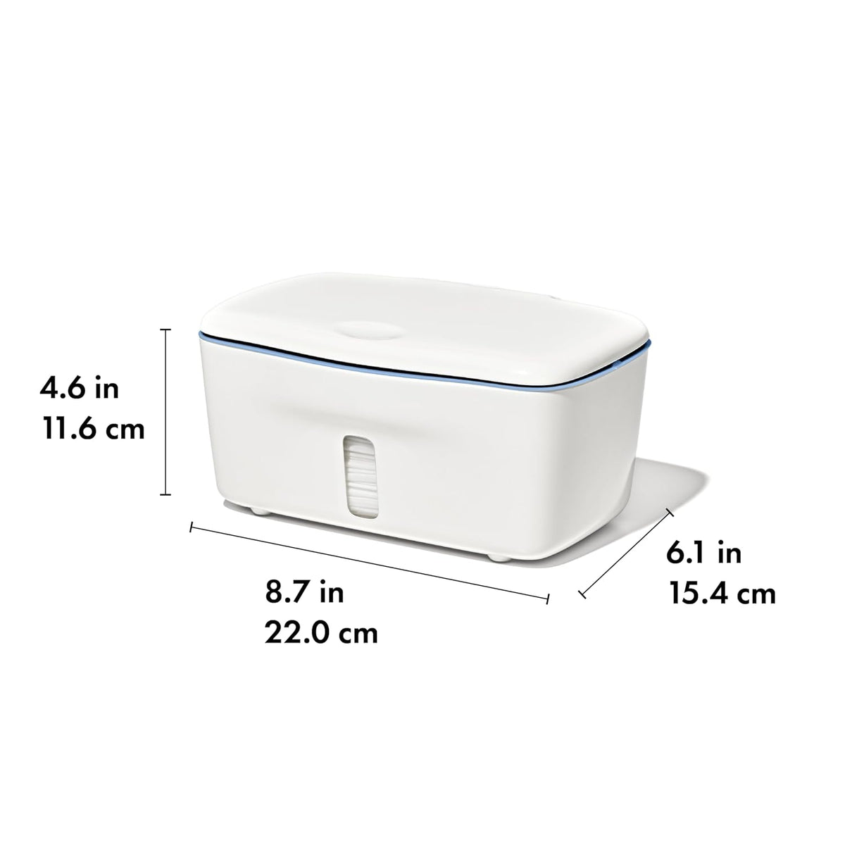 Perfect Pull Baby Wipes Dispenser, Refillable Wipe Holder, Gray
