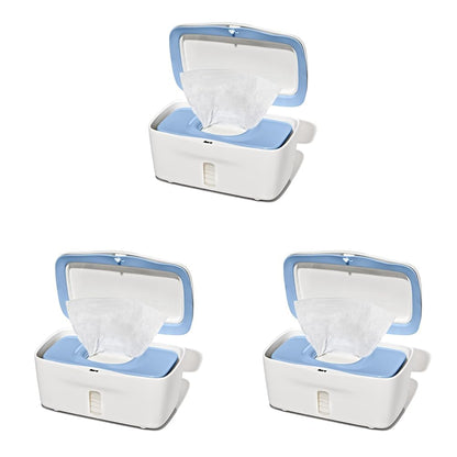 Perfect Pull Baby Wipes Dispenser, Refillable Wipe Holder, Gray