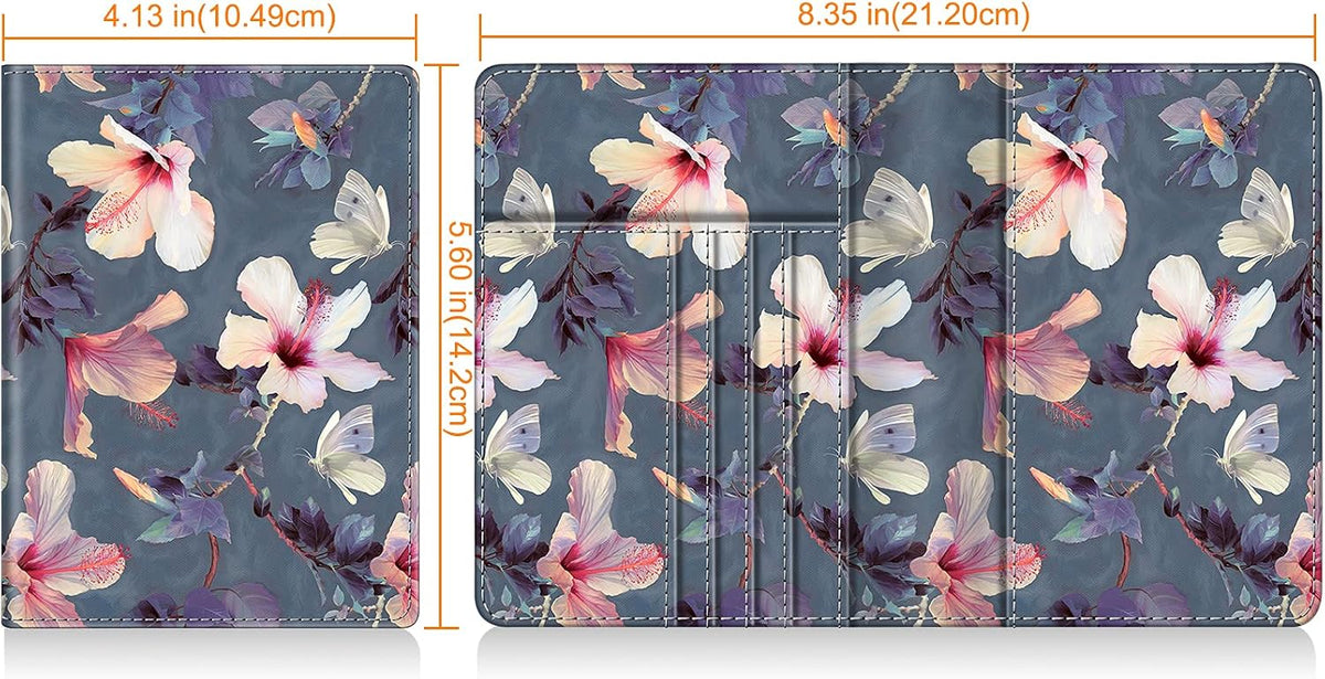 Passport Holder, Slim Travel Wallet RFID Blocking Card Case Cover