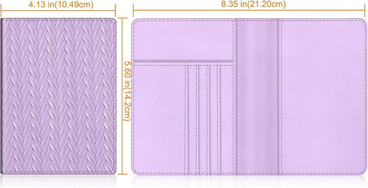Passport Holder, Slim Travel Wallet RFID Blocking Card Case Cover