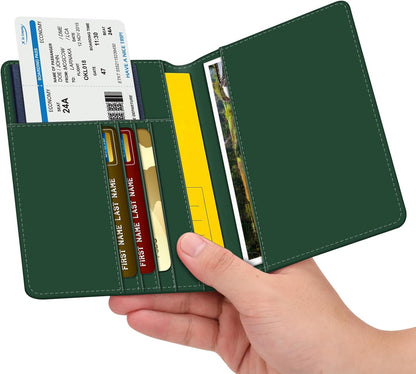 Passport Holder, Slim Travel Wallet RFID Blocking Card Case Cover
