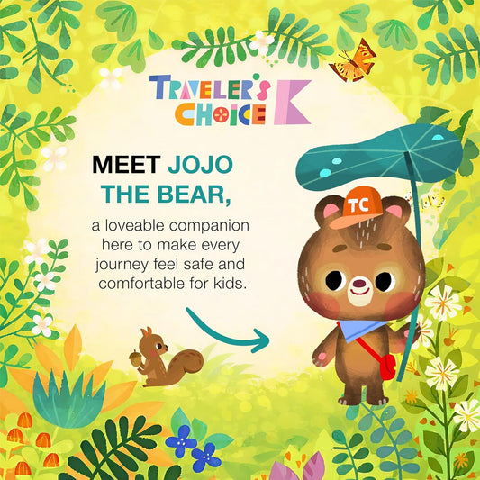 Kids JoJo the Bear's Travel Adventure, Jungle, Packing Cube Set