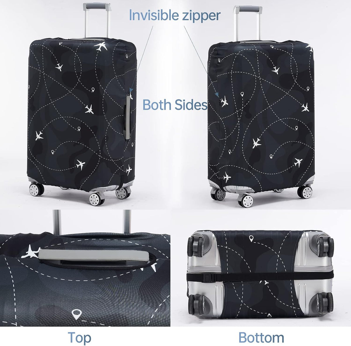 Travelkin Luggage Covers For Suitcase Tsa Approved Suitcase Cover Protector