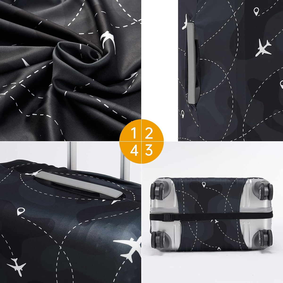 Travelkin Luggage Covers For Suitcase Tsa Approved Suitcase Cover Protector