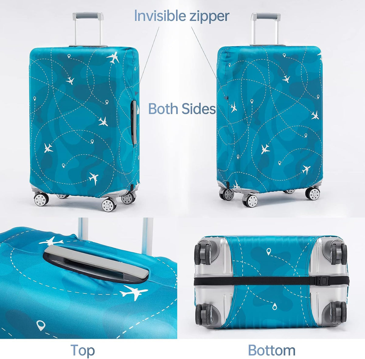 Travelkin Luggage Covers For Suitcase Tsa Approved Suitcase Cover Protector
