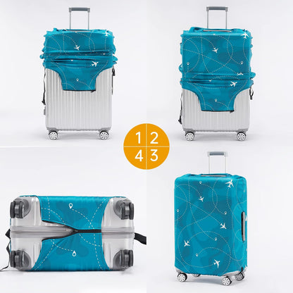 Travelkin Luggage Covers For Suitcase Tsa Approved Suitcase Cover Protector