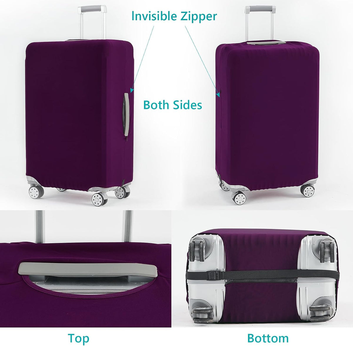 Travelkin Luggage Covers For Suitcase Tsa Approved Suitcase Cover Protector