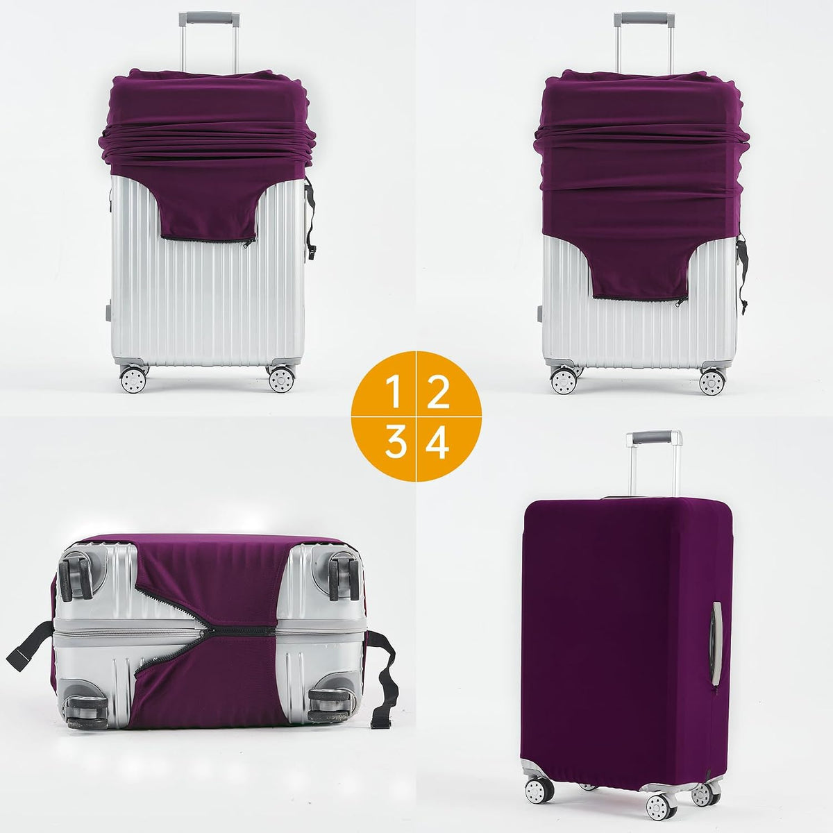 Travelkin Luggage Covers For Suitcase Tsa Approved Suitcase Cover Protector