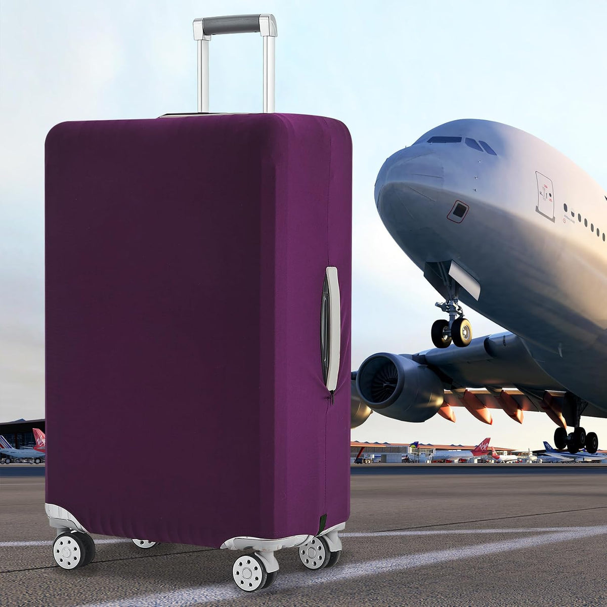 Travelkin Luggage Covers For Suitcase Tsa Approved Suitcase Cover Protector