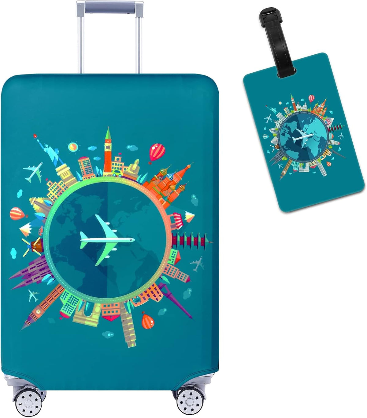 Travelkin Luggage Covers For Suitcase Tsa Approved Suitcase Cover Protector