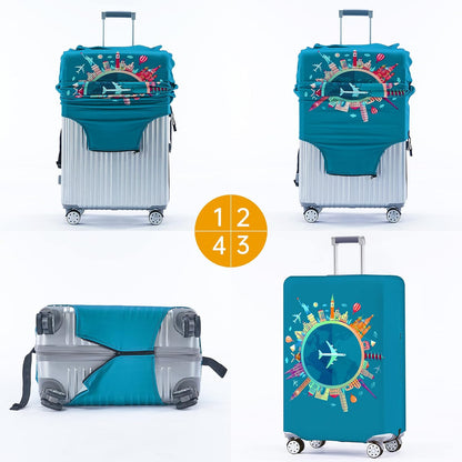 Travelkin Luggage Covers For Suitcase Tsa Approved Suitcase Cover Protector