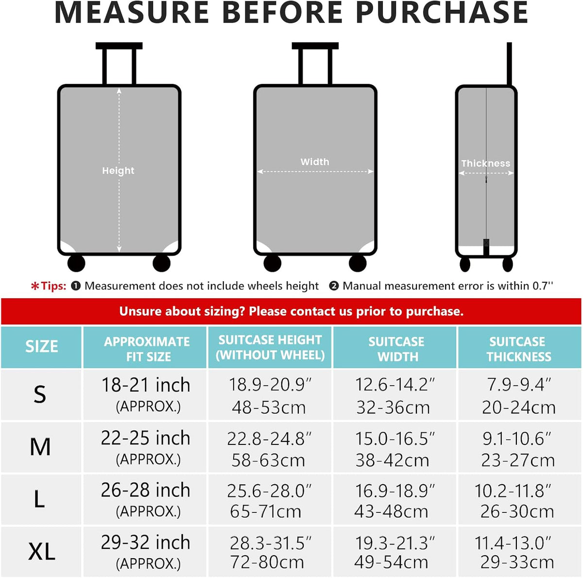 Travelkin Luggage Covers For Suitcase Tsa Approved Suitcase Cover Protector