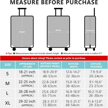 Travelkin Luggage Covers For Suitcase Tsa Approved Suitcase Cover Protector