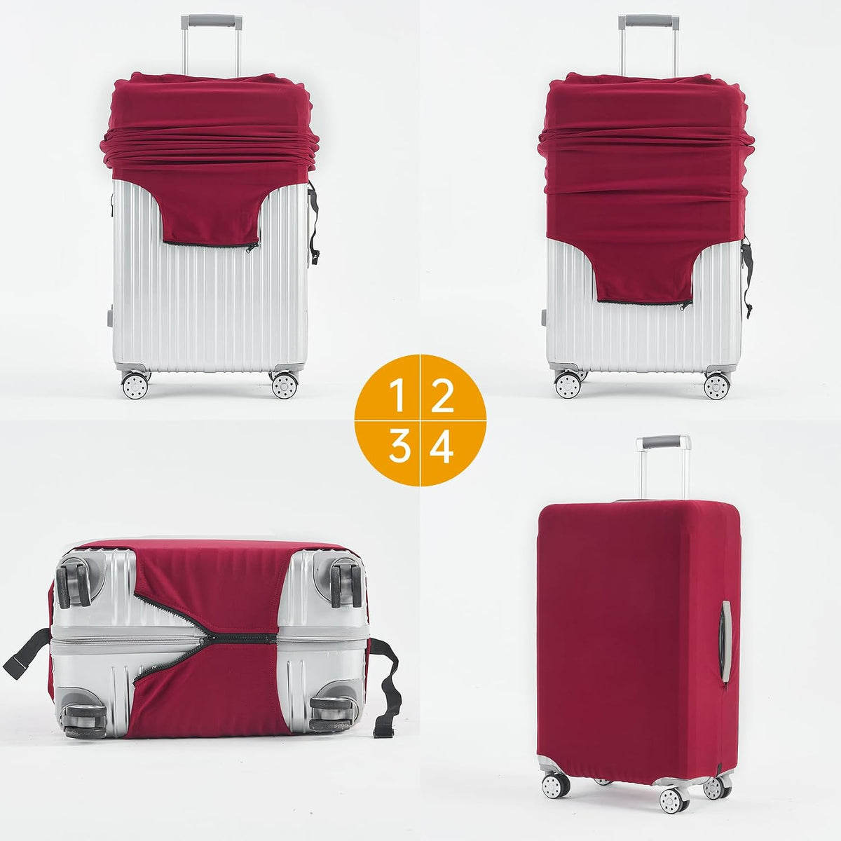 Travelkin Luggage Covers For Suitcase Tsa Approved Suitcase Cover Protector