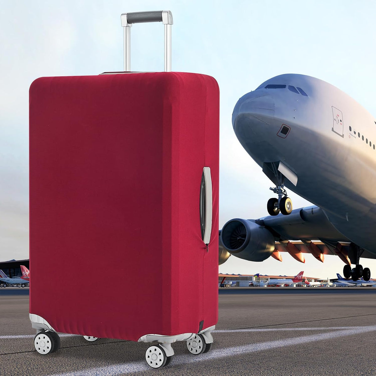 Travelkin Luggage Covers For Suitcase Tsa Approved Suitcase Cover Protector