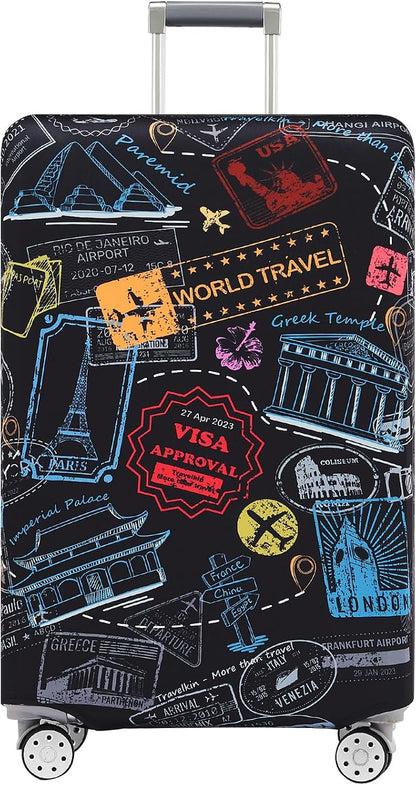 Travelkin Luggage Covers For Suitcase Tsa Approved Suitcase Cover Protector