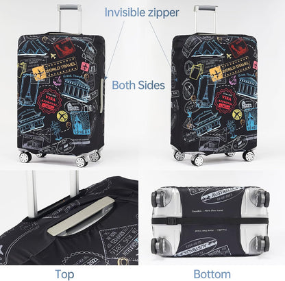 Travelkin Luggage Covers For Suitcase Tsa Approved Suitcase Cover Protector