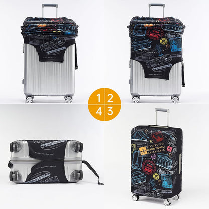 Travelkin Luggage Covers For Suitcase Tsa Approved Suitcase Cover Protector