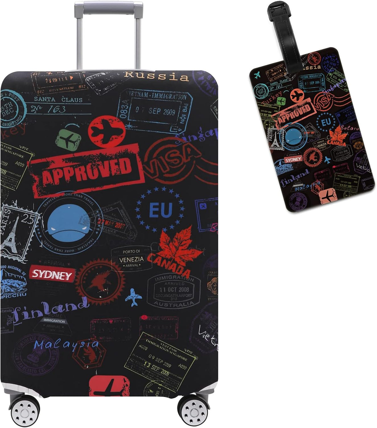 Travelkin Luggage Covers For Suitcase Tsa Approved Suitcase Cover Protector