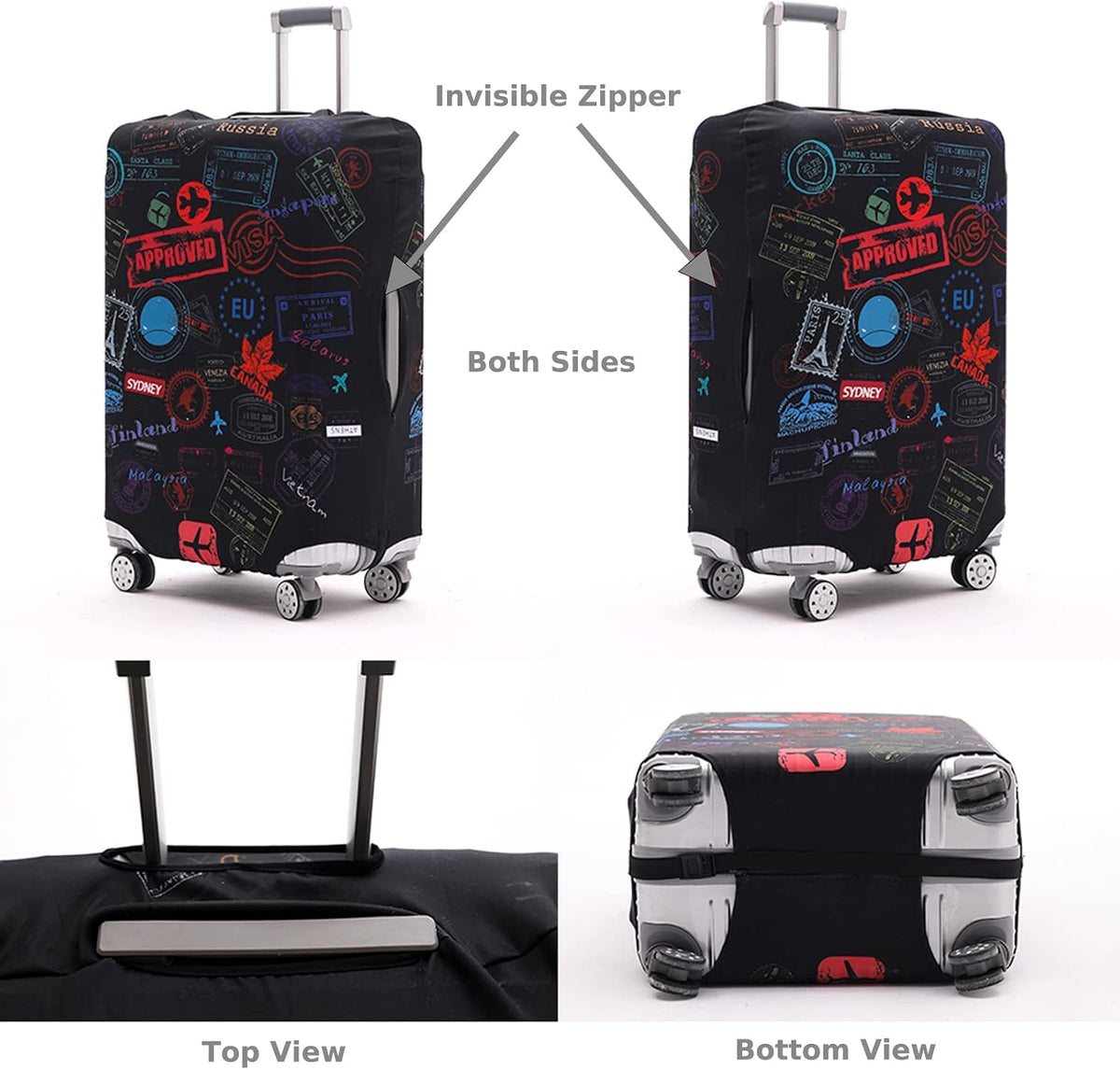 Travelkin Luggage Covers For Suitcase Tsa Approved Suitcase Cover Protector
