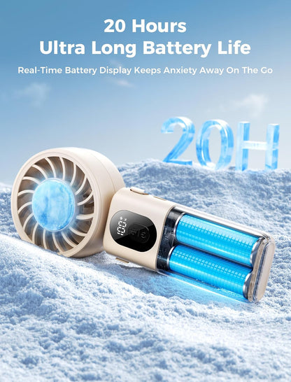 Mighty Portable Handheld Fan | 20H Max Cooling | 3 Flexible Modes