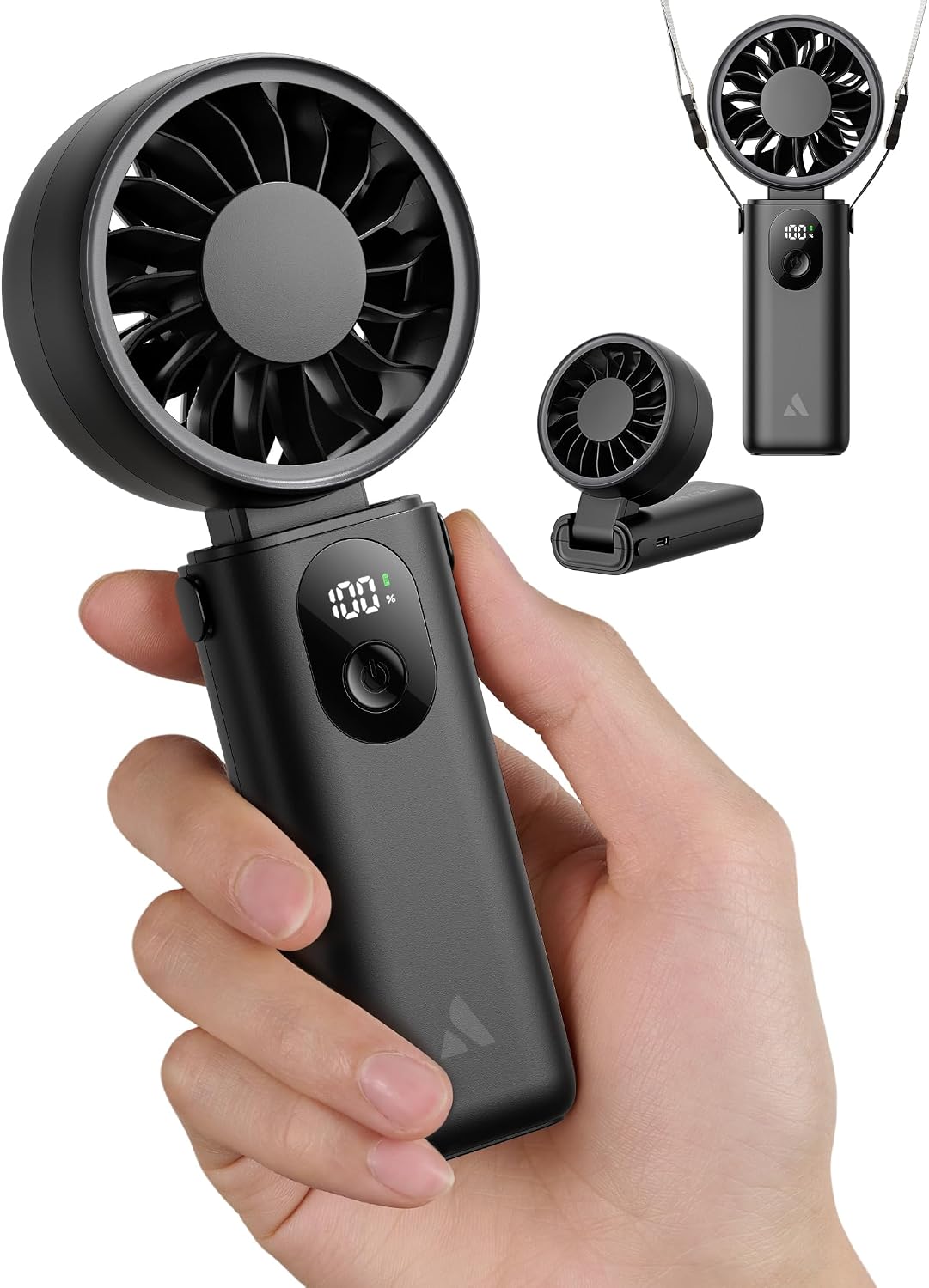 Mighty Portable Handheld Fan | 20H Max Cooling | 3 Flexible Modes