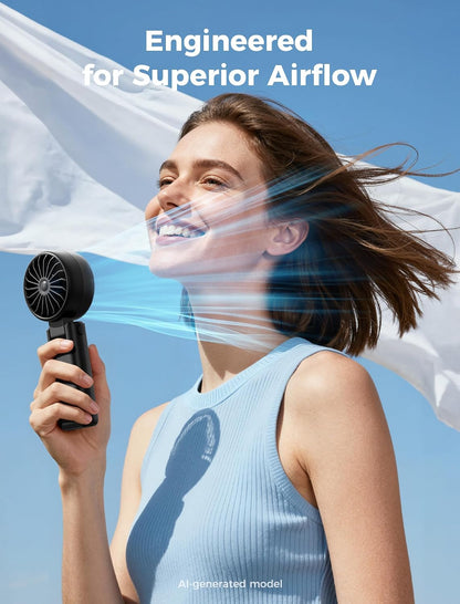 Mighty Portable Handheld Fan | 20H Max Cooling | 3 Flexible Modes