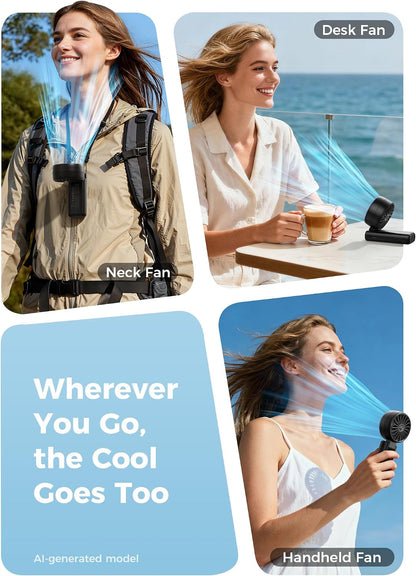 Mighty Portable Handheld Fan | 20H Max Cooling | 3 Flexible Modes
